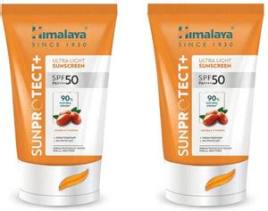 HIMALAYA Sunscreen - SPF 50 PA++++ Sun Protect+ Ultra Light Sunscreen ...