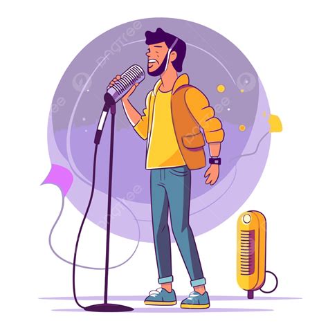Karaoke Singer Clipart