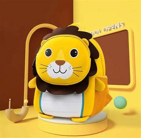Cute Cartoon Backpack For Kids Lion - EKSS0117 – Extrokids