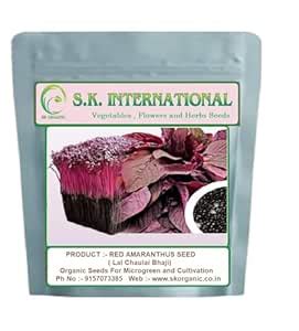 Red Amaranthus Seeds (Lal Chaulai Bhaji), Organic Seeds for Microgreen ...