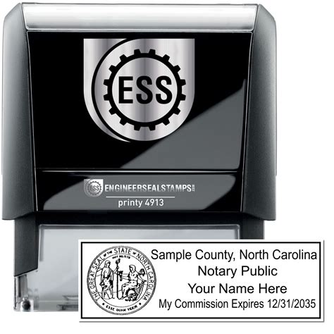 State of North Carolina Stamps and Seals | Notary Public