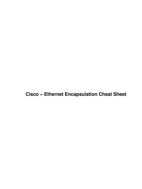 Encheat - Ethernet Frame Types - Table of Contents Ethernet ...