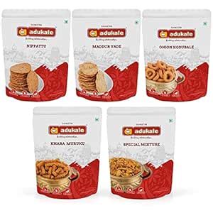 Adukale Nippattu + Maddurvade + Khara Murukku + Onion Kodubale ...