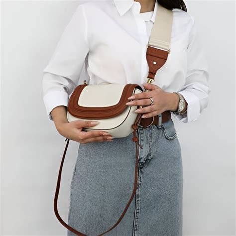 Leather Trim Shoulder Bag – Vensaa