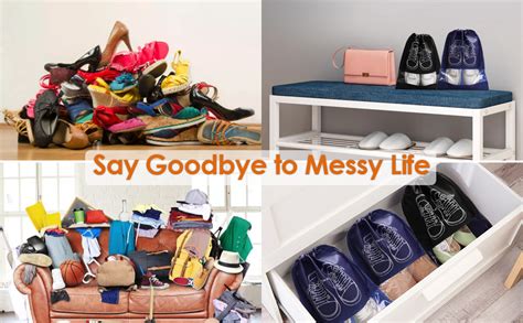 Buy NAIDEV Shoe Storage Bag - Bags with Viewing Window, Dust Protection ...