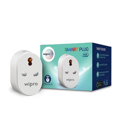 Wipro 16A Wi-Fi Smart Plug with Energy Monitoring- Suitable for Large ...