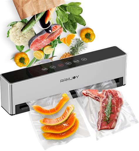 Amazon.com: RAMJOY Automatic Vacuum Sealer, Smart Dry/Moist Food Vacuum ...
