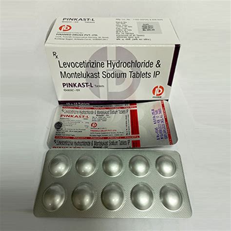 Pinkast L - Levocetirizine Hydrochloride & Montelukast Sodium Tablets ...