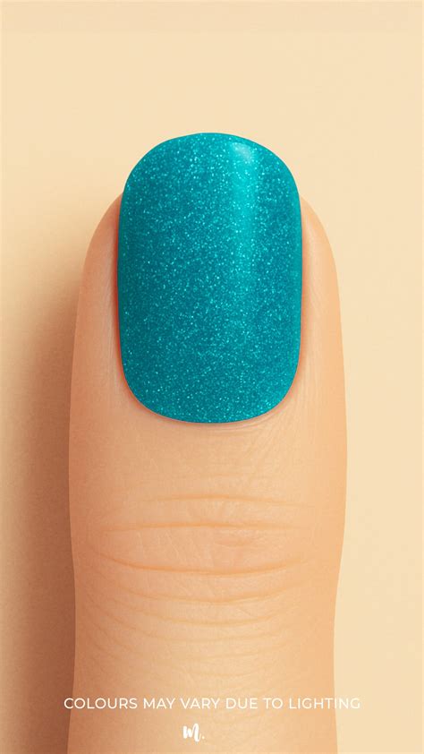 'Sea Spark' Glitter Nail Stickies – Long-Lasting, No UV, Zero Chipping ...