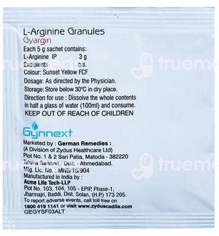 Gyargin Lemon Flav Sf Sachet 5gm | Order Gyargin Lemon Flav Sf Sachet ...