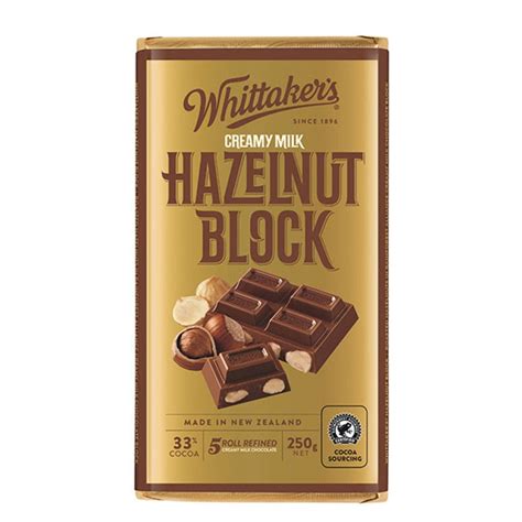 Hazelnut Block - Whittakers - Fresh Aisle – Fresh Aisle