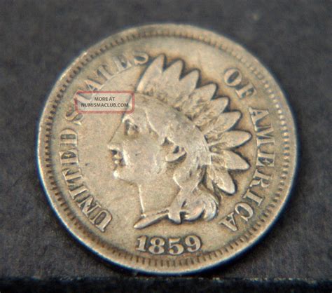 1859 Indian Head Cent Circulated (c2382)