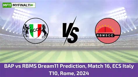 BAP vs RBMS Dream11 Prediction Today: Match 16 Pitch Report, and Player ...