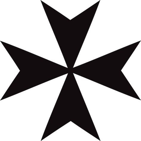 Malteserkreuz der Malteser Johanniter | Premium Vektor