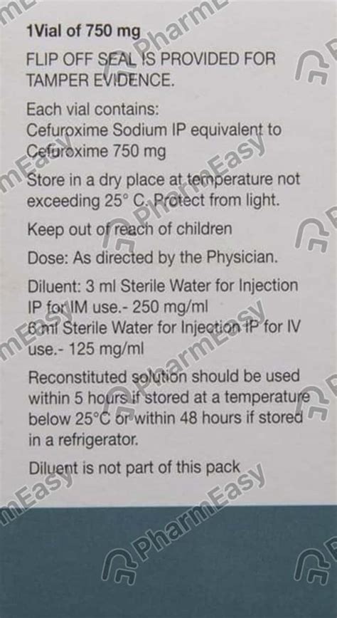 Supacef 750 MG Powder For Injection (1): Uses, Side Effects, Price ...