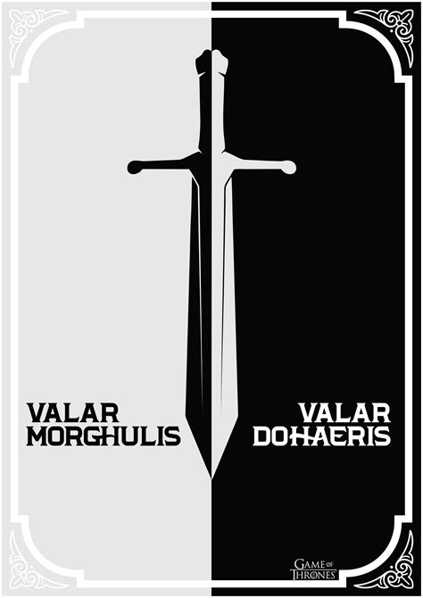 Game of Thrones- Valar Morghulis – FEMTOARTS