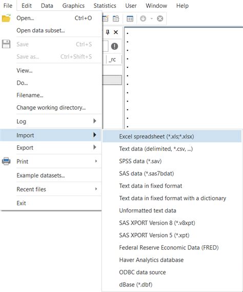 Image result for Open Data File Stata