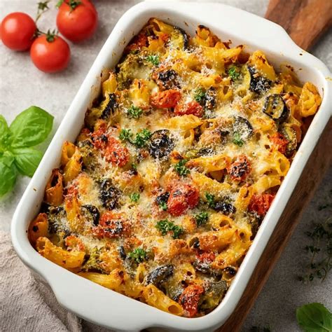 Mediterranean Vegetable Pasta Bake
