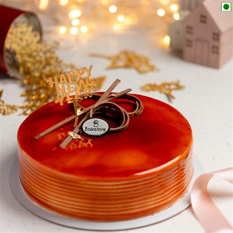 Eggless Butterscotch New years Cake – Bakelore
