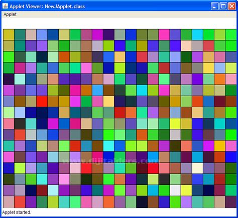 Java Applet setColor 的图像结果