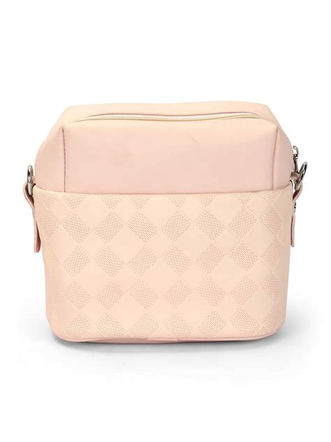 Buy Metro Pink Textured Sling Bag Online