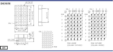 Image result for LED Matrix Pinout