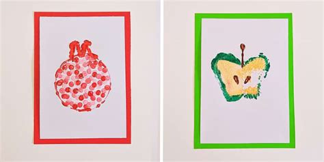 Apple and Pomegranate Print Making | Rosh Hashanah Crafts