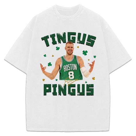 Tingus Pingus Kristap Porzingis T-Shirt Boston Basketball Custom Fan ...