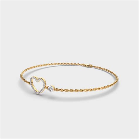 Buy All Hearts Together Diamond Bracelet At Jewelbox