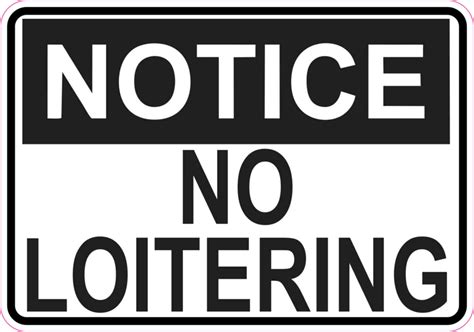 No Loitering Signs Printable