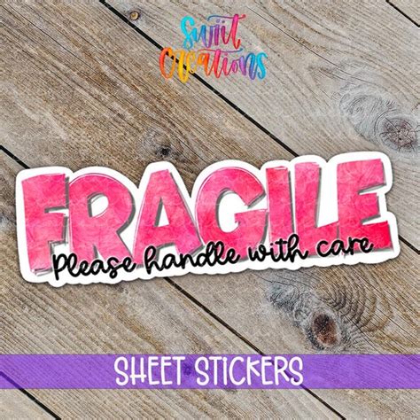 Buy Fragile Sticker Online In India - Etsy India