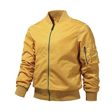 YYDGH Men's Plus Size Jackets-Windproof Bomber Jacket Full Zip Winter ...