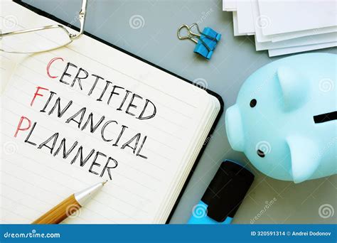 Certified Financial Planner CFP is Shown Using the Text Stock Photo ...