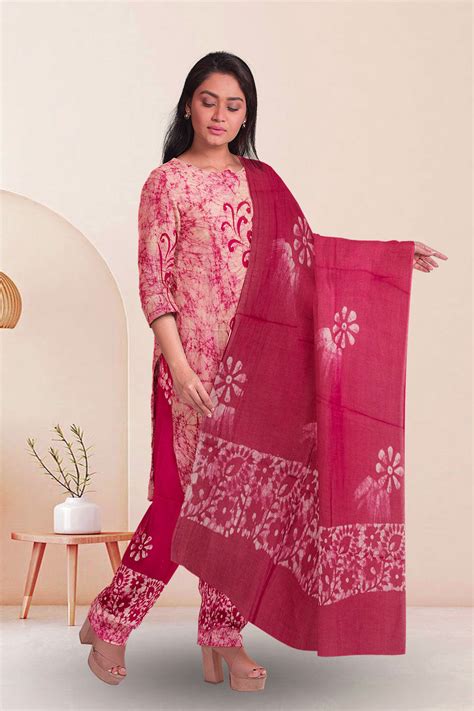 Batik Salwar Suit Material – Avishya.com