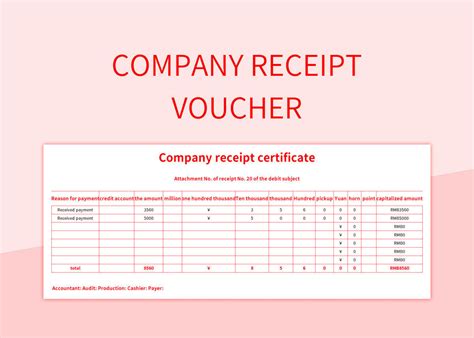 Image result for Receipt Voucher Example