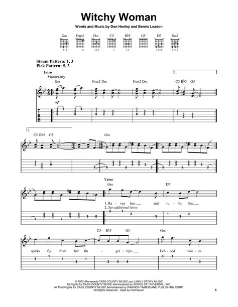 Witchy Woman by Eagles - Easy Guitar Tab - Guitar Instructor
