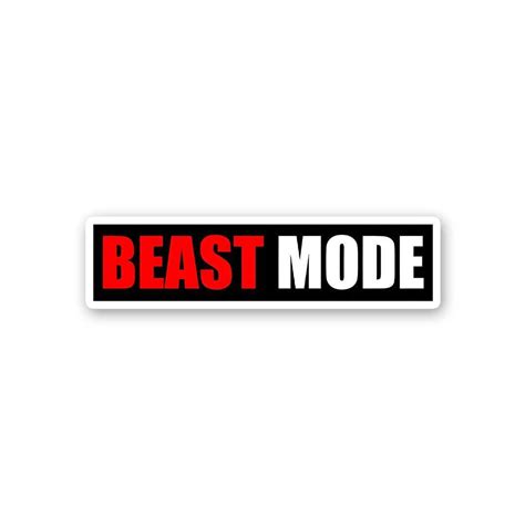 Buy Beast Mode Sticker Online | Stickers | STICK IT UP