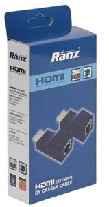 Ranz HDMI Extender (Male HDMI to Female LAN) Gaming Adapter - Ranz ...