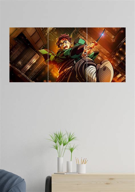 Demon Slayer x Tanjiro Kamado Poster | Split Design Poster – GenZCustom