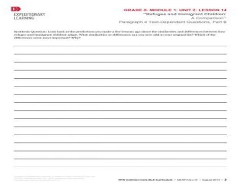 Image result for Module 1 Lesson 2 Homework 8th Grade