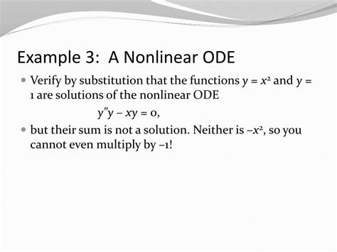 Image result for Linear ODEs Examples