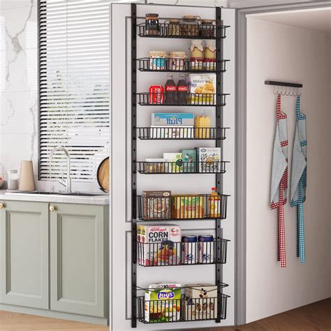 KINBOM Over the Door Pantry Organizer, 6 Tier Door Pantry Organiser ...