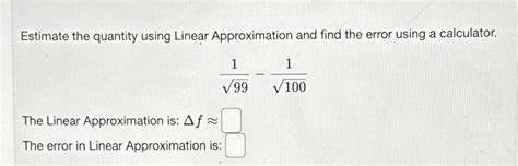 Finding Error of Linear Approximation Example 的图像结果