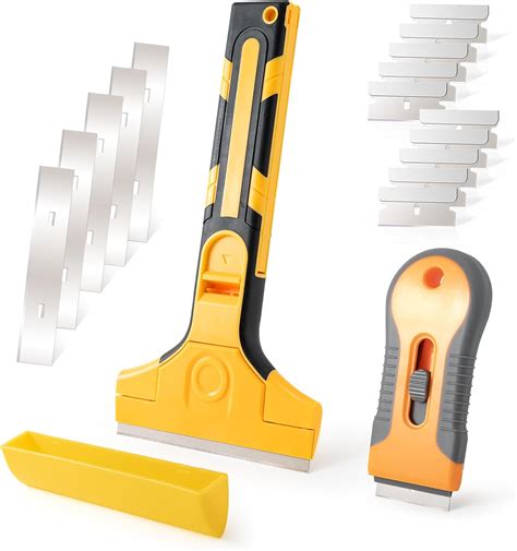 Gomake Razor Blade Scraper Tool Wall Paint Window Glass Scraper with ...
