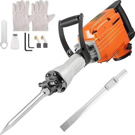 VEVOR Electric Demolition Hammer 1500W Electric Jack Hammer Breaker 65A ...