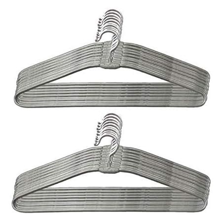 DIKANSHA® Stainless Steel Hangers Grey, Metal Clothes Hanger with ...
