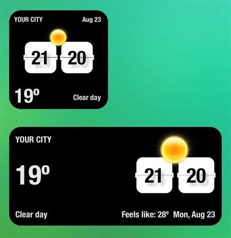 Rezultat imagine pentru Android Clock Weather Widget