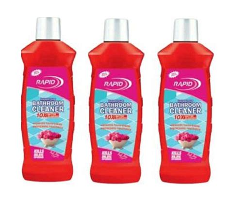 Rapid Rose Bathroom Cleaner (500 ML) - Pack of 3 Rose (3 x 500 ml ...