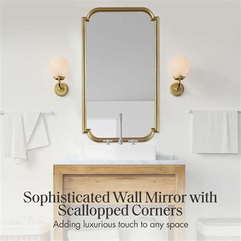 MadisonPark Madison Park Adelaide Wall Mirror for Bedroom, Large India ...