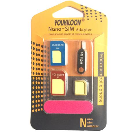 Uniqkart 8-in-1 Nano Micro Standard SIM Card Adapter Converter Kit ...